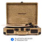 Виниловый проигрыватель CROSLEY CRUISER PLUS [CR8005F-GA4] Soft Gold c двухсторонним Bluetooth - изображение