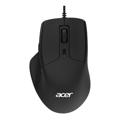 Мышь Acer OMW130, оптическая, проводная, USB, черный [zl.mceee.00j]