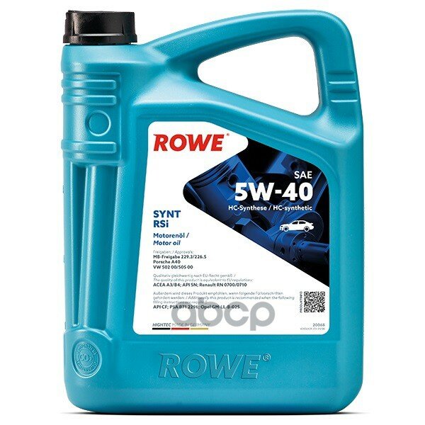 ROWE   Hc- "Hightec Synt Rs I 5w-40", 4