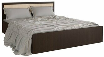 Двуспальная кровать Фиеста 1,4м (Дуб беленый, венге)