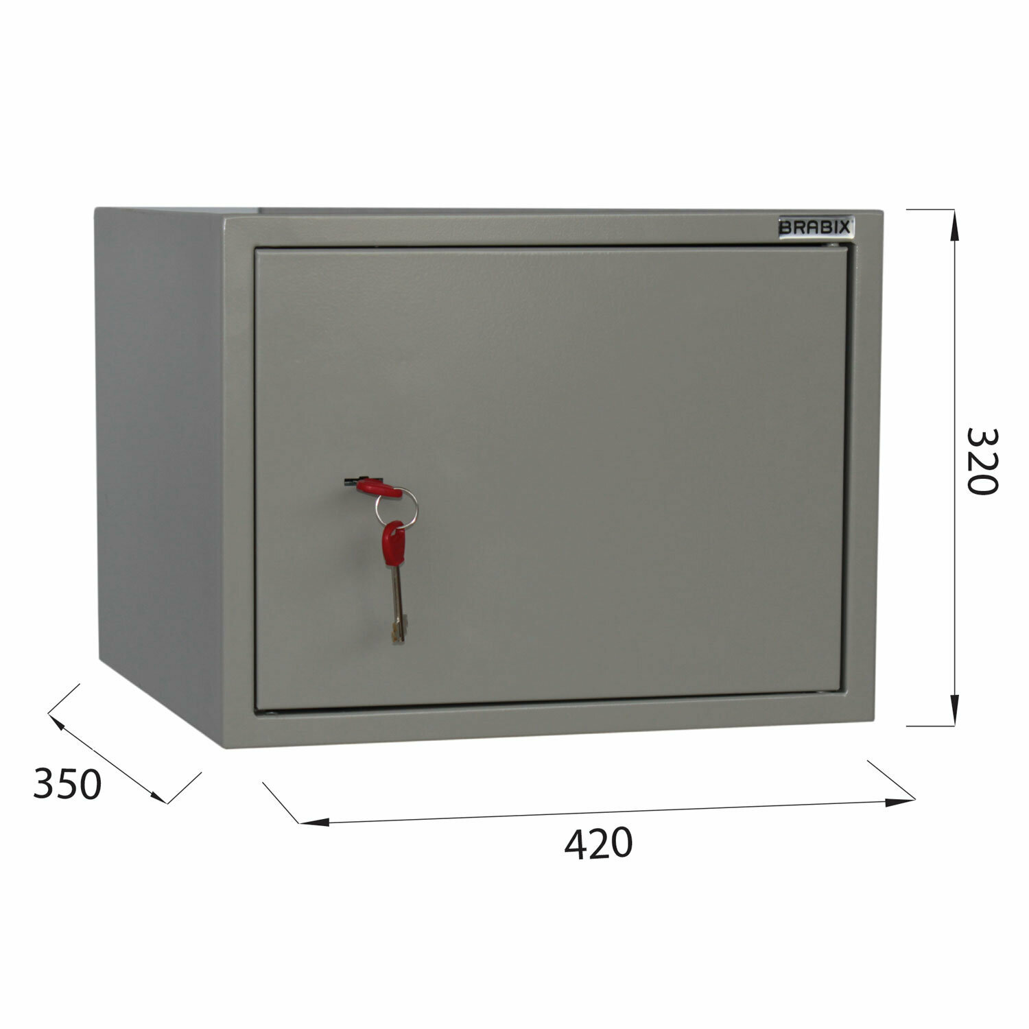 Шкаф металлический для документов BRABIX "KBS-02", 320х420х350 мм, 9,6 кг, сварной, 291151 - фотография № 6