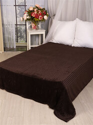 Плед покрывало Кубик велсофт флисовый мягкий теплый на кровать, диван накидка евро размер 200х220