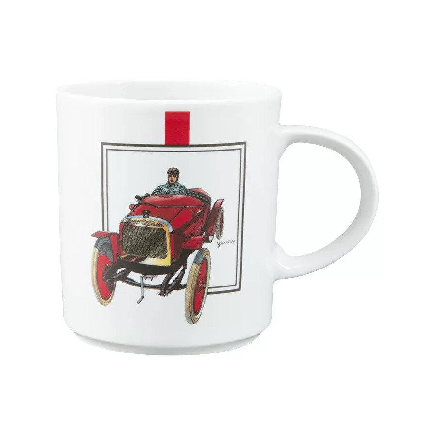 фото Кружка ИФЗ Русско-балтийский тип 370 мл, фарфор твердый, красная