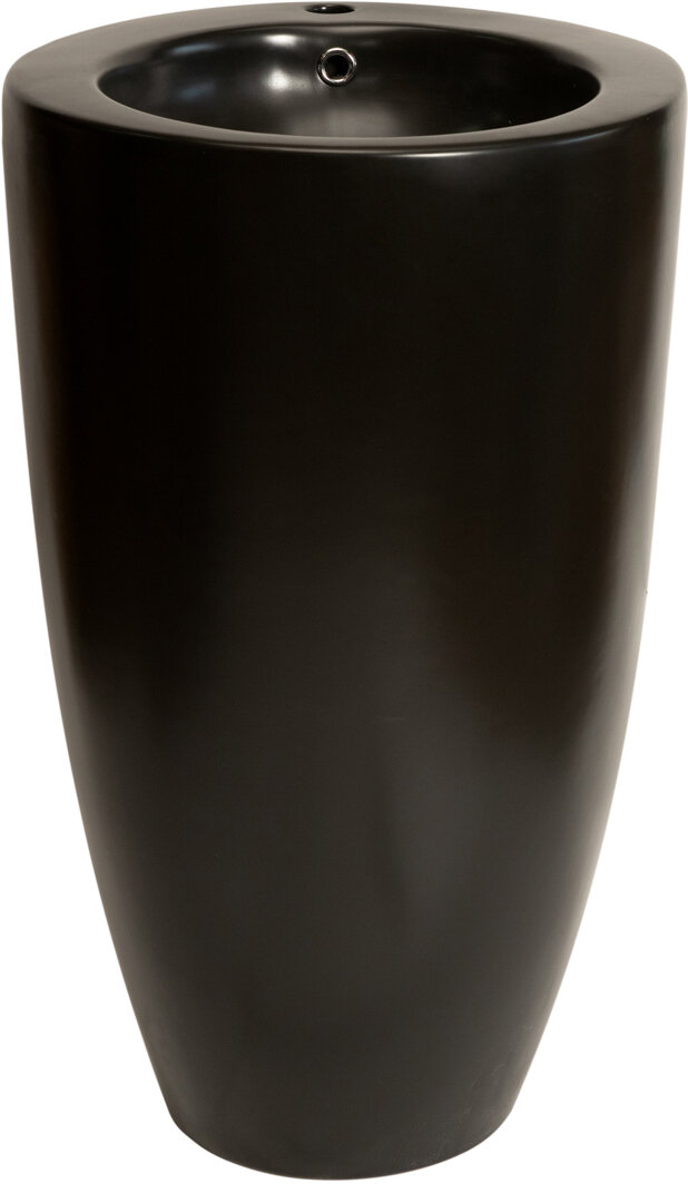 Раковина напольная SL-4004MB Ø41 см, цвет чёрный матовый