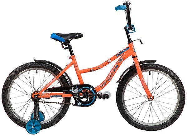 Велосипед 20 Детский Novatrack Neptun (2020) Количество Скоростей 1 Рама Сталь 12 Оранжевый NOVATRACK арт. 203NEPTUNE.OR20