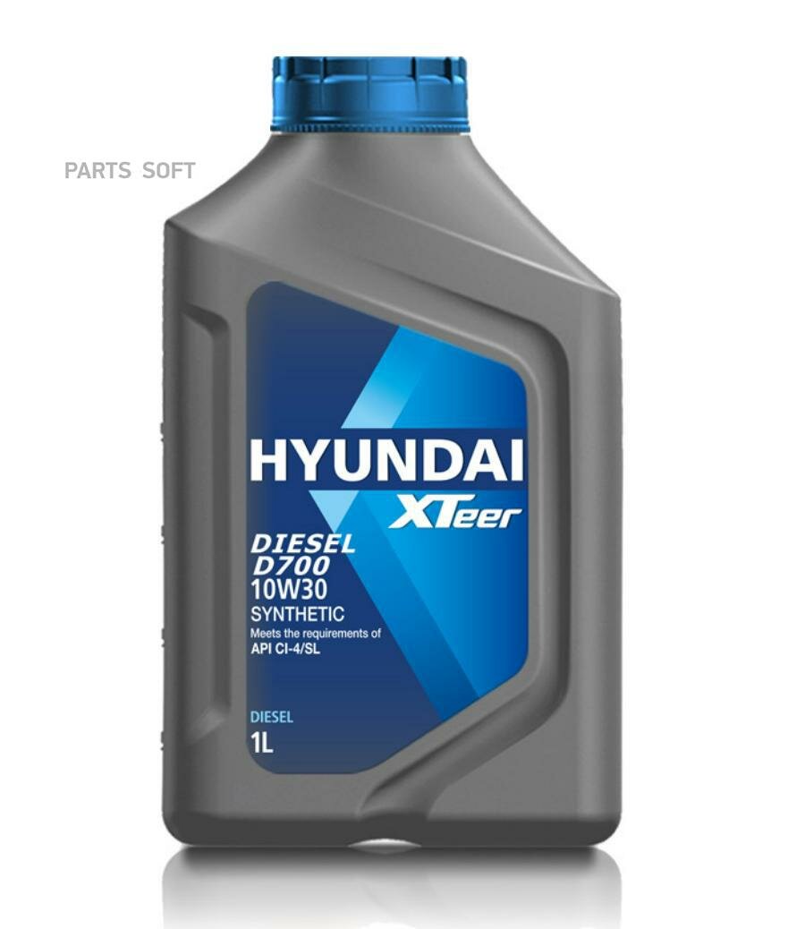 HYUNDAI-XTEER 1011014 Масло моторное Hyundai Xteer Diesel D700 CI-4/SL 10W-30 синтетическое 1 л 1011014