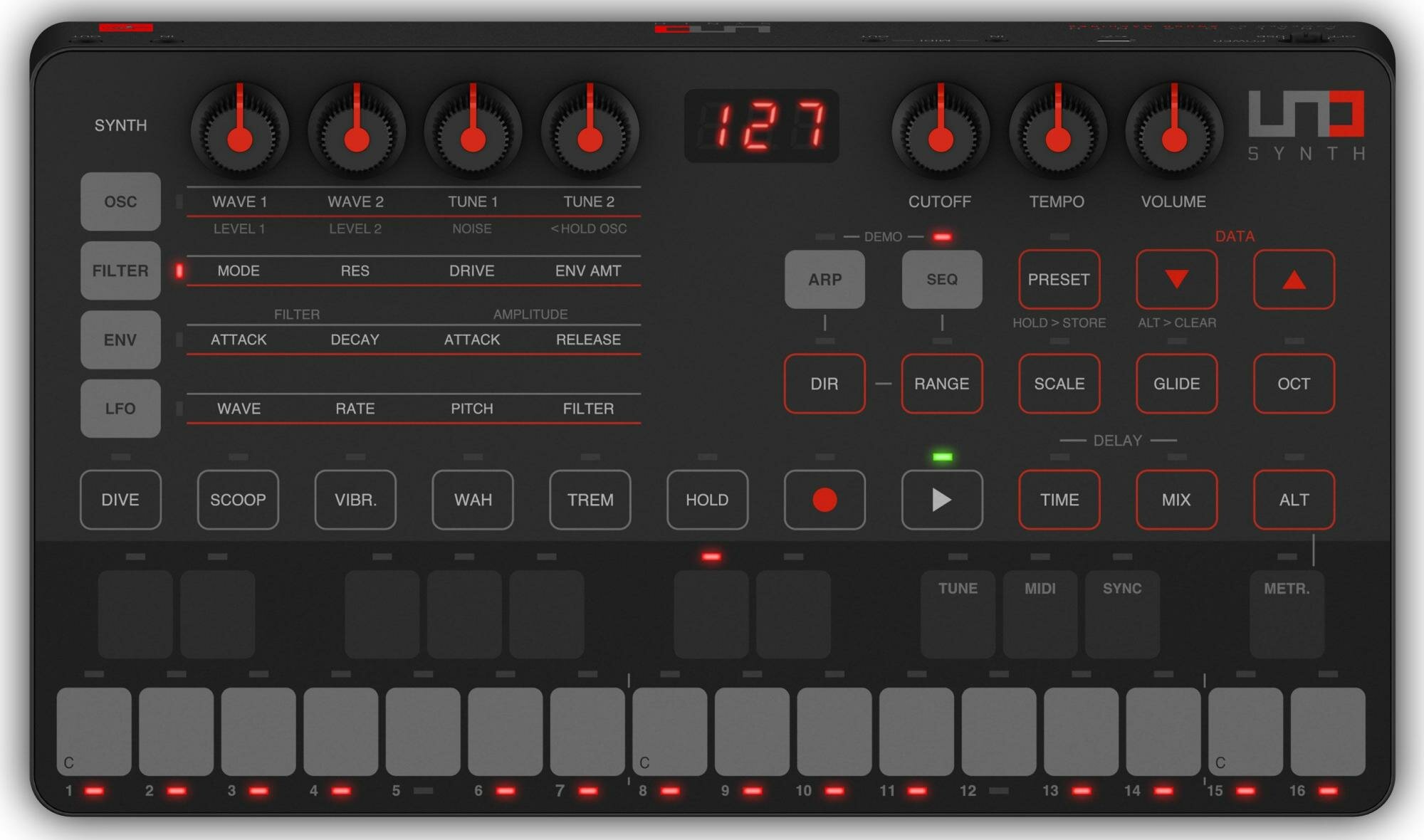 IK Multimedia UNO-SYNTH Портативный синтезатор