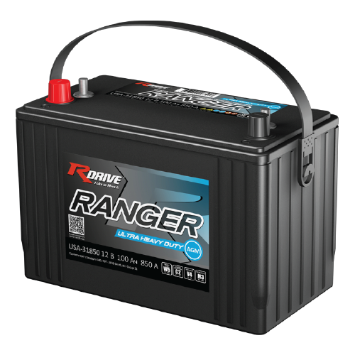 Аккумулятор RDrive RANGER ULTRA HEAVY DUTY AGM USA-31850 прямая полярность
