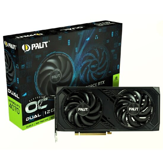 Видеокарта PALIT GeForce RTX 4070 DUAL OC 12G