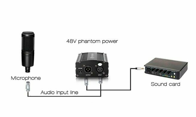 Звуковая карта для микрофона bm 800 с фантомным питанием