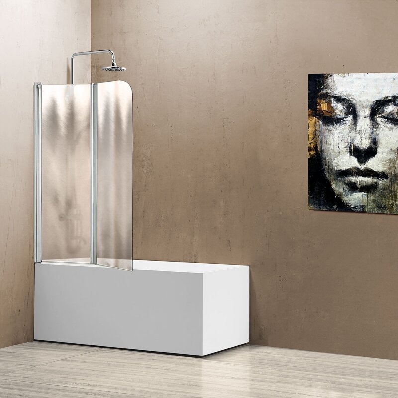 Шторка на ванну Vincea VSB-12114CH-L левая 114х140 см, хром