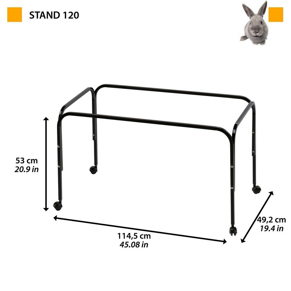 Подставка под клетку RABBIT 120 черная - фотография № 4