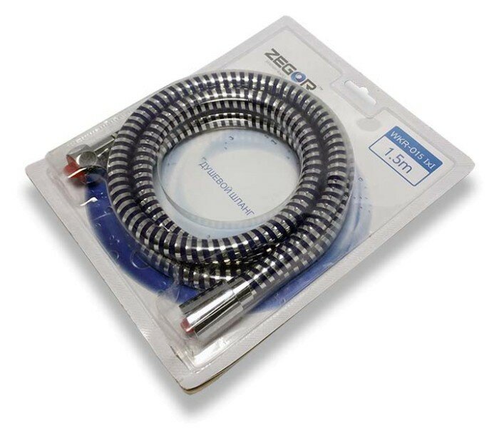 фото Шланг душевой термочувствительный силиконовый в блистере WKR-015 imp*imp 150cm