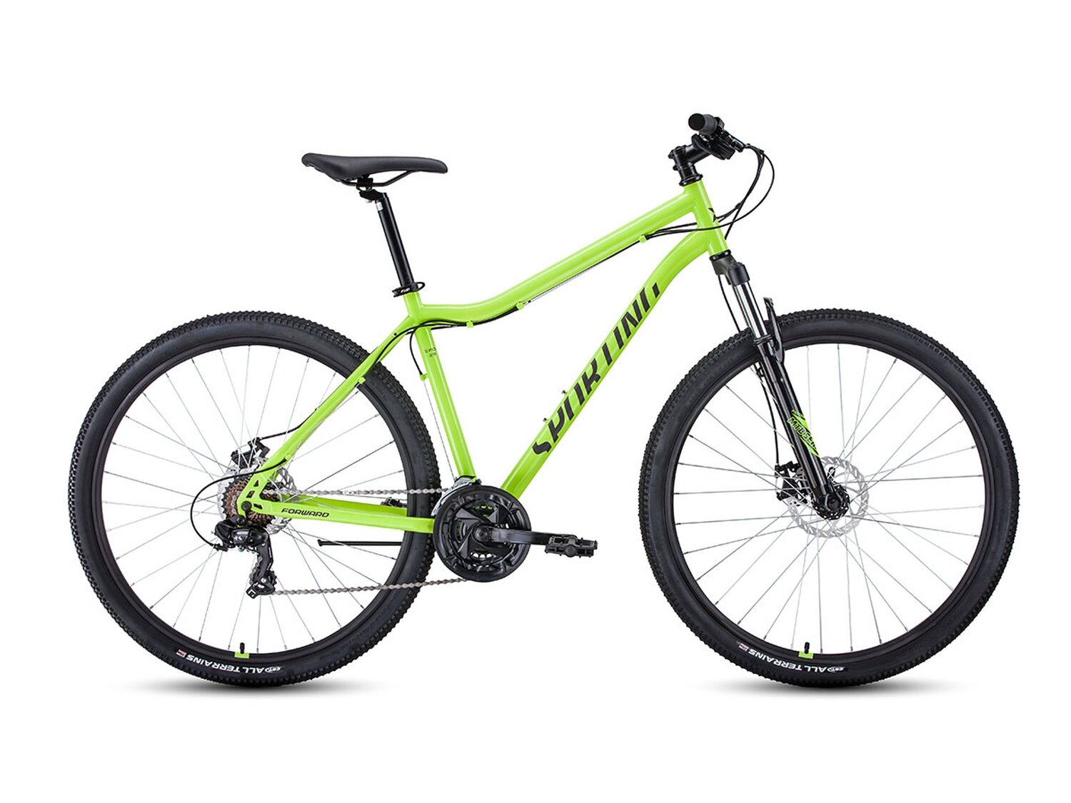 Горный велосипед Forward Sporting 29 2.0 D, год 2022, цвет Зеленый-Черный, ростовка 21