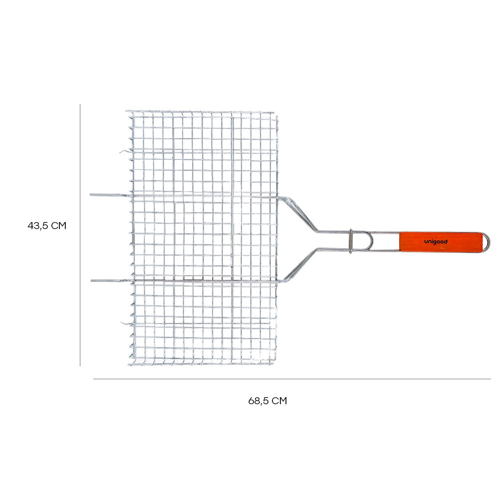 Решетка для гриля Unigood 43, 5*68.5 см - фотография № 2