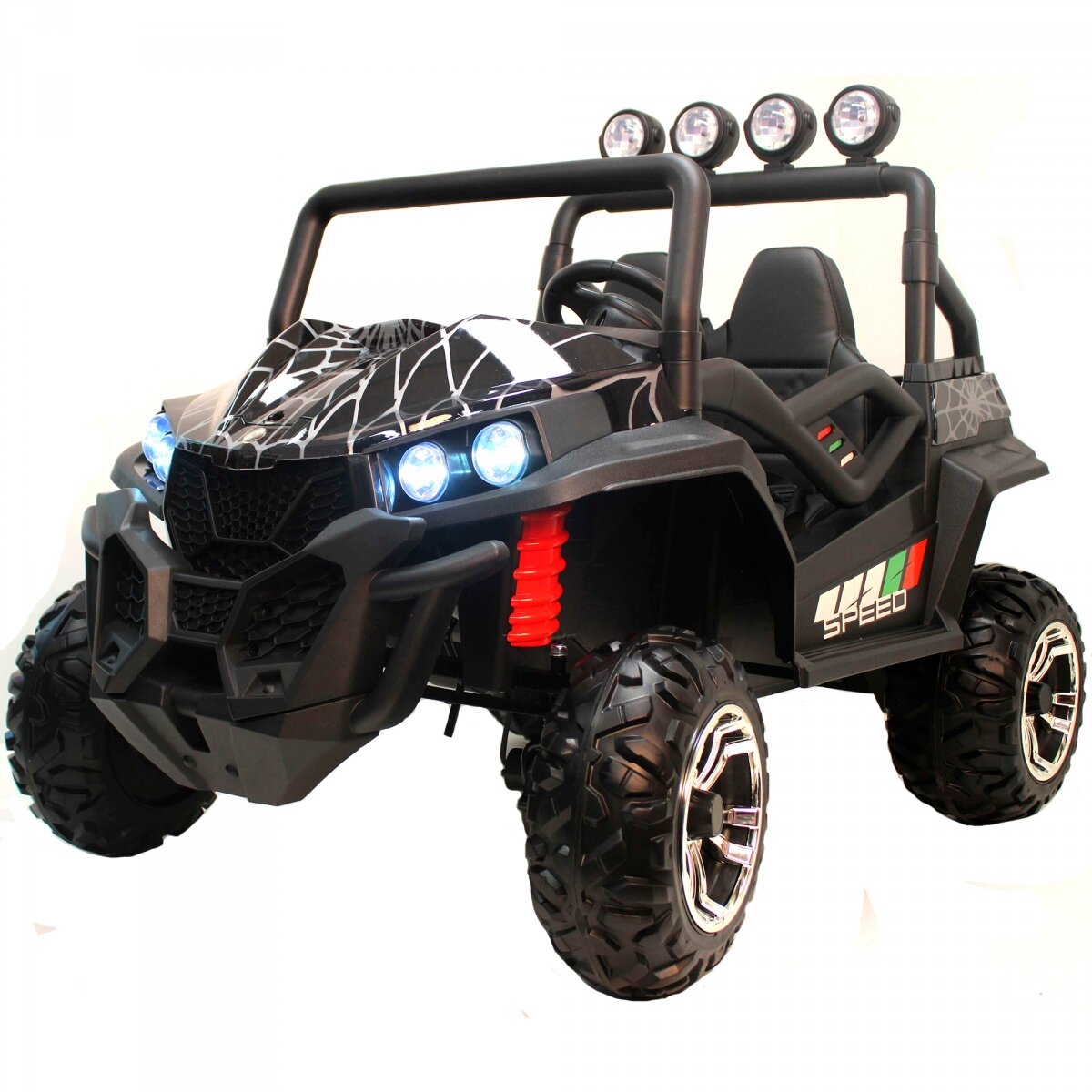 Электромобиль RiverToys Buggy T888TT 4WD 24V - черный Spider