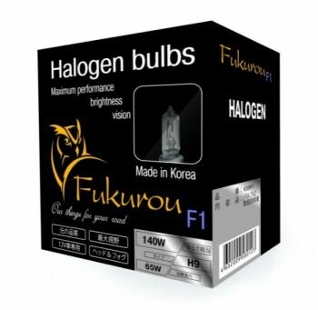 Лампа галогеновая Fukurou, H9, 12V, 65W, 140W, F1 series, 2 шт.