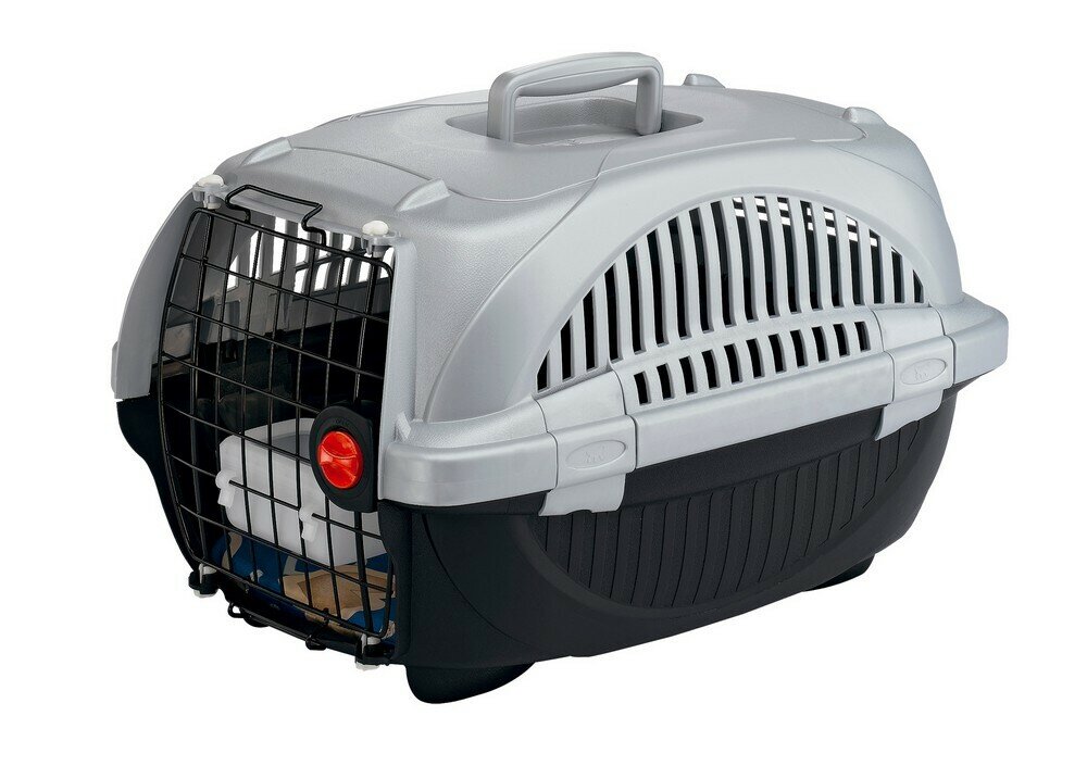 фото Переноска для животных пластиковая Ferplast ATLAS DELUXE 10 с ковриком и поилкой 34х50х30 см