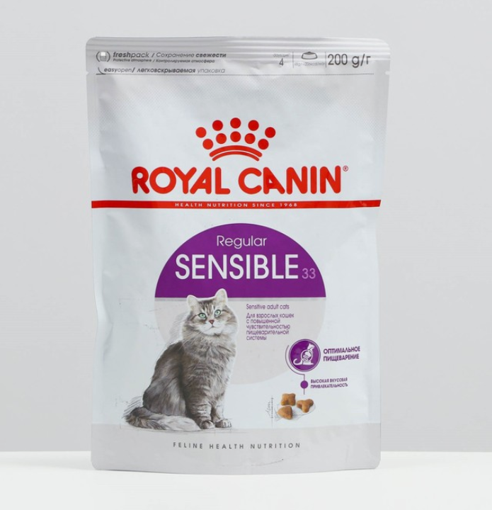 Сухой корм RC Sensible для кошек, 200 гр Royal Canin 9071612 .