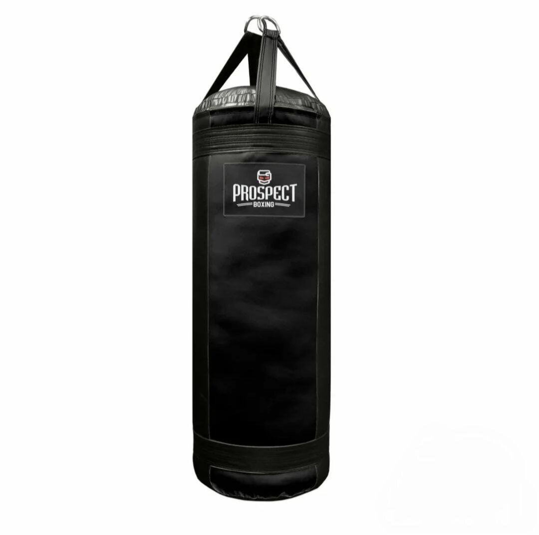 Вертикальный боксёрский мешок Prospect Boxing из натуральной кожи 150/40 см, 55 кг / Боксерская груша