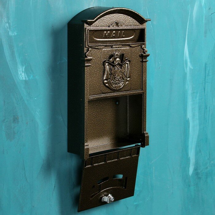 Ящик почтовый №4010, бронза - фотография № 2