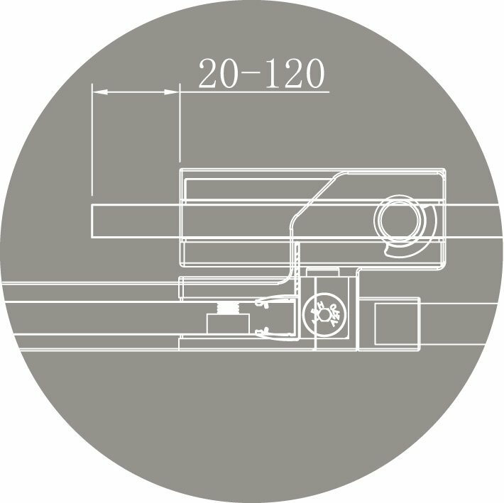 Душевой уголок Cezares SLIDER 1950x1000х700 (тонированное стекло) черный матовый SLIDER-AH-1-100-70/80-BR-NERO - фотография № 5