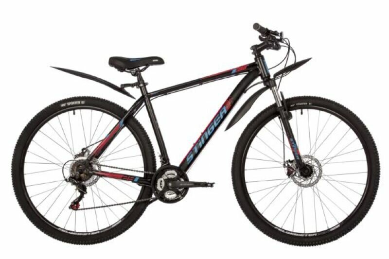 Горный велосипед Stinger Caiman D 29" (2022) 18" Черный (165-182 см)