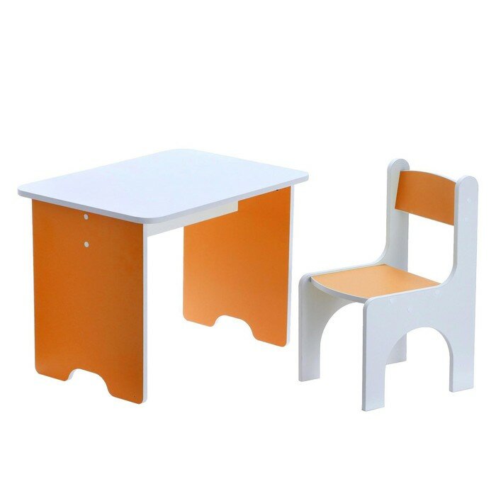 Комплект детской мебели «Бело-оранжевый» - фотография № 1
