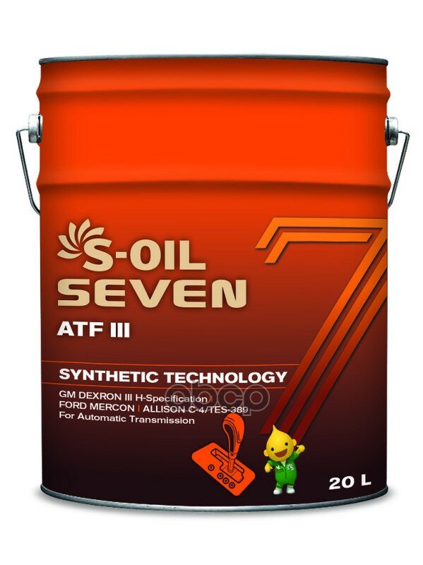 S-Oil 7 Atf Iii (20Л), Synthetic Technology S-Oil арт. E107992