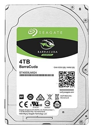 Жесткий диск для ноутбука 2.5 4 Tb 5400rpm 128Mb Seagate BarraCuda SATA III 6 Gb/s ST4000LM024 (Уценка, б/у)