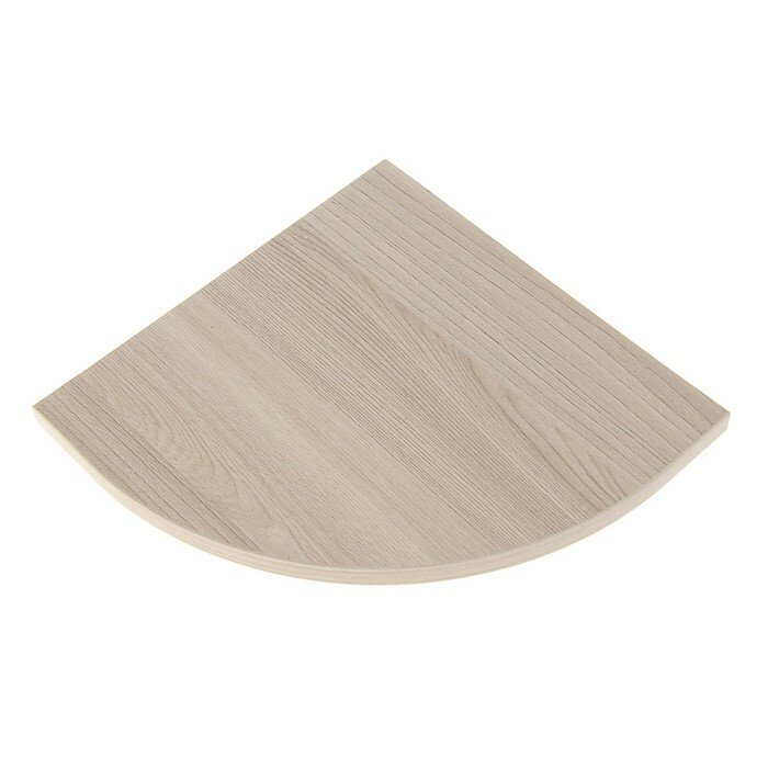 фото Полка угловая 250х250х16 мм Ясень шимо светлый