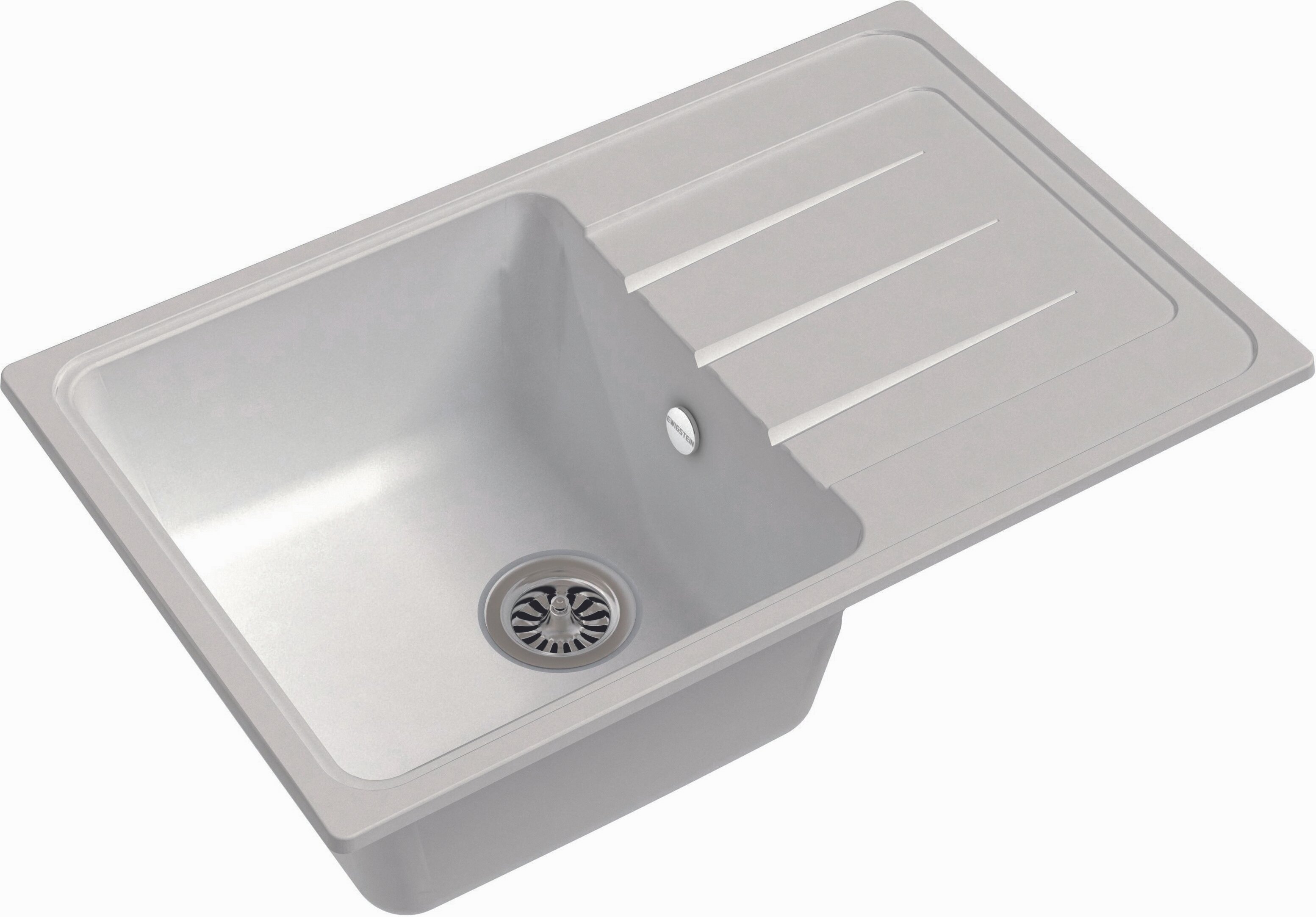 Мойка EWIGSTEIN кварц Elegant 50F 1-чаша + крыло 762*480мм иней