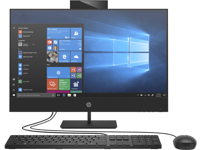 Моноблок HP ProOne 440 G6 Intel Core i3 10100T, 3000 МГц, 8 Гб, 1000 Гб, Intel UHD Graphics 620, DVD-RW, Wi-Fi, Bluetooth, DOS, 23.8" (1920x1080 Full HD) 2T7M7ES
