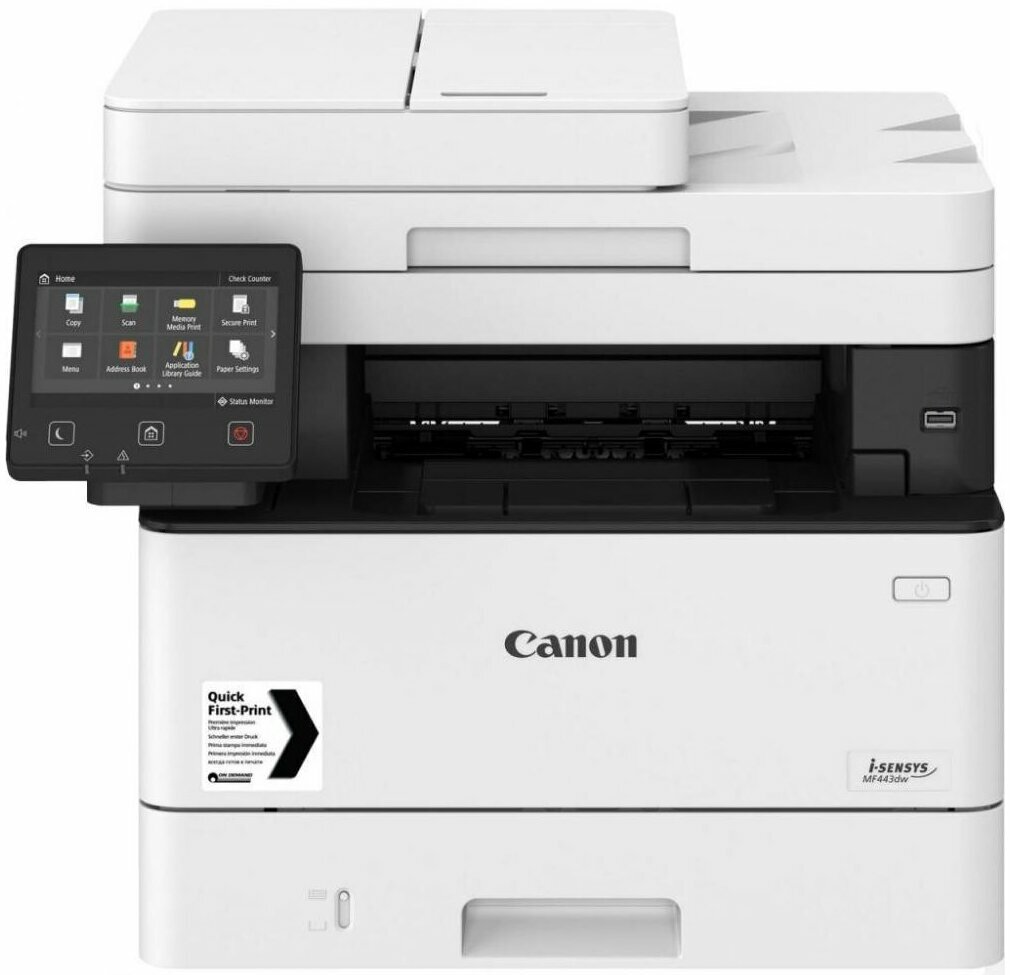 МФУ Canon i-SENSYS MF443dw 3514C008 A4 Чёрно-белый/печать Лазерная/разрешение печати 1200x1200dpi/разрешение сканирования 600x600dpi