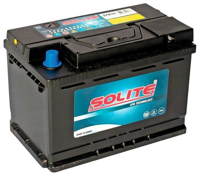 Аккумулятор для грузовиков Solite EFB 70 278x175x190