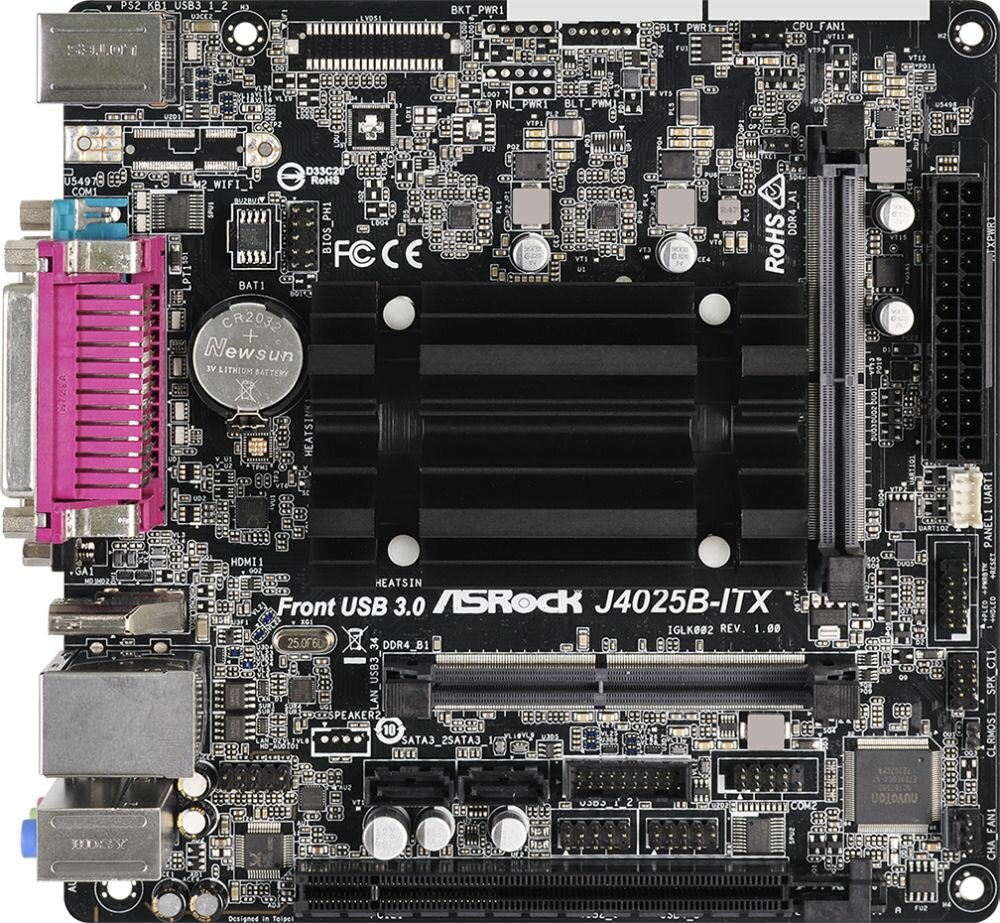 Материнская плата Asrock J4025B-ITX