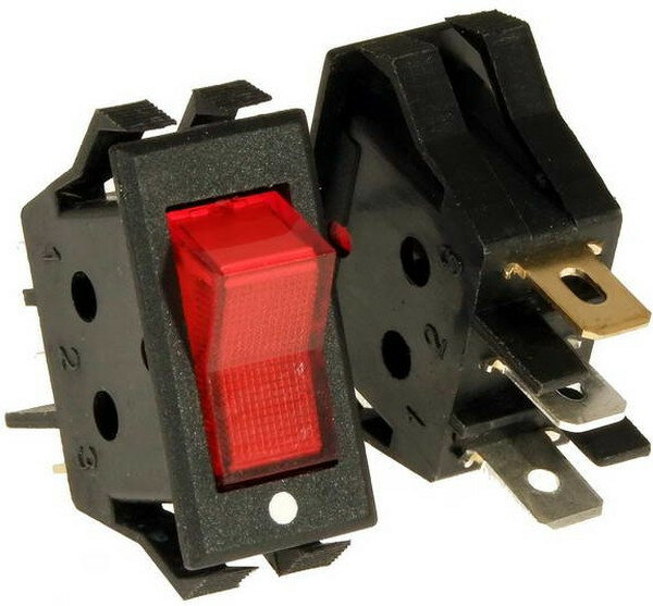 фото IRS-1-2B ON-OFF Переключатель клавишный рокерный серии IRS-1