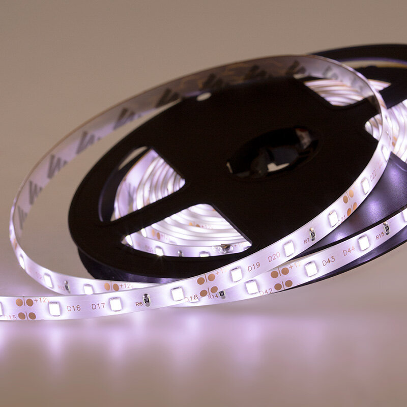 LED лента силикон, 8 мм, IP65, SMD 2835, 60 LED/m, 12 V, цвет свечения белый Артикул 141-355