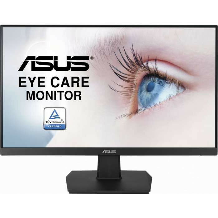 Монитор ASUS 23.8" VA24EHE IPS LED, 1920x1080, 5ms, 250cd/m2, 178°/178°, 100Mln:1, D-Sub, DVI, HDMI, 75Hz, Tilt, Adaptive-Sync, Blue Light Filter & Flicker free, Frameless, VESA, Black, 90LM0560-B01170 ( VA24EHE, дисплей ЖК, LCD, Full HD, VGA )