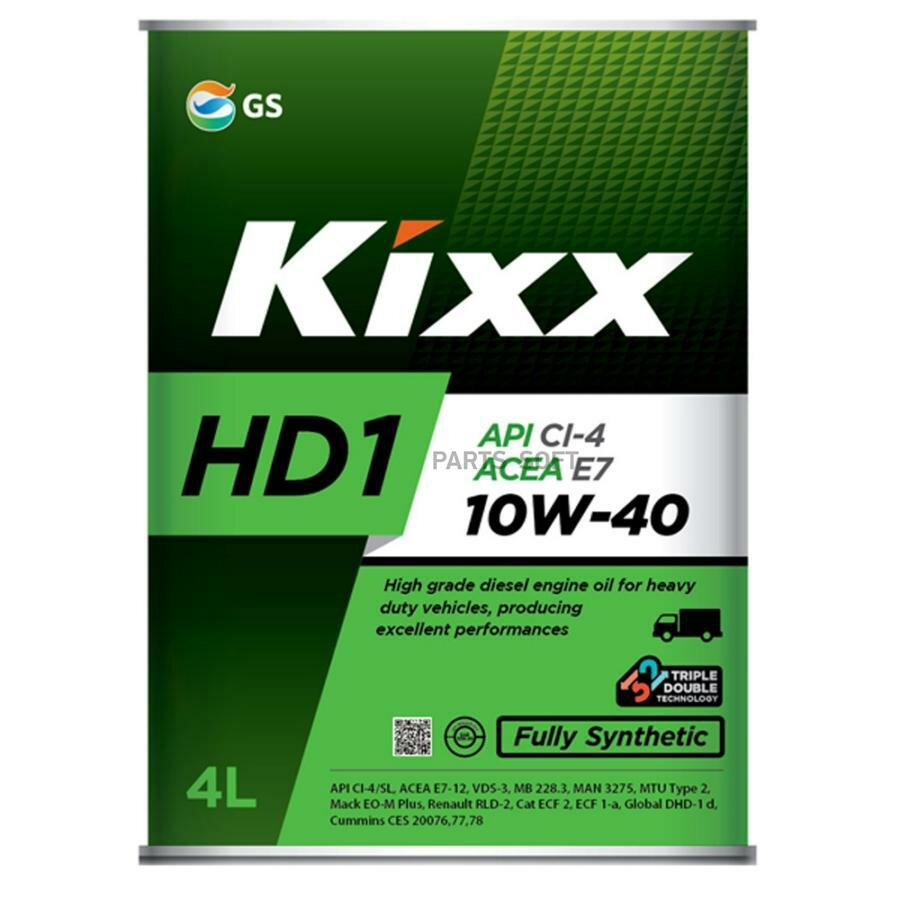 KIXX L206144TE1 Масло моторное KIXX HD1 10W-40 синтетическое 4 л L206144TE1