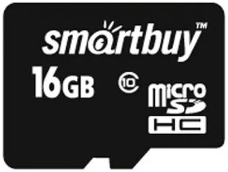 Micro SD Smartbuy 16 Gb Class 10 (без адаптера)