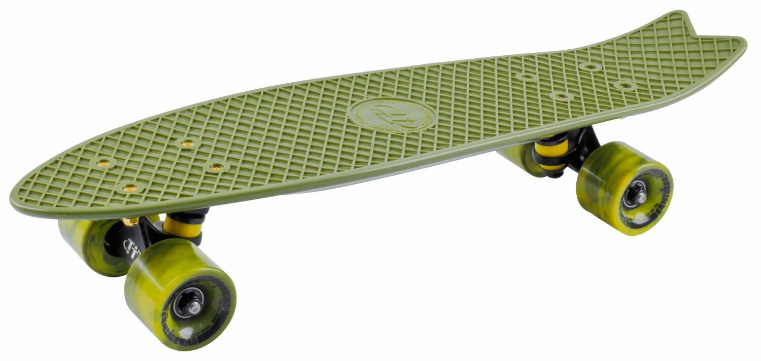 Скейтборд TechTeam Fishboard 23" (Скейтборд пластиковый Fishboard 23 dark green 1/4 TLS-406, 2000497113229)