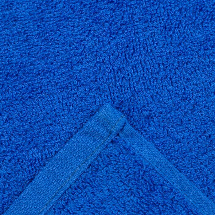 Полотенце махровое Plait 70х130 см, цвет синий - фотография № 3