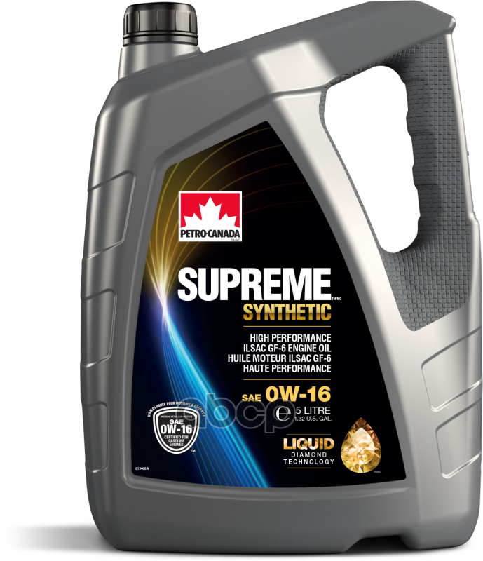 Petrocanada^Mosyn16c20 Pc Масло Моторное Для Бензиновых Двигателей Supreme Synthetic 0w16 (4*5 Л) PETRO-CANADA арт. MOSYN16C20