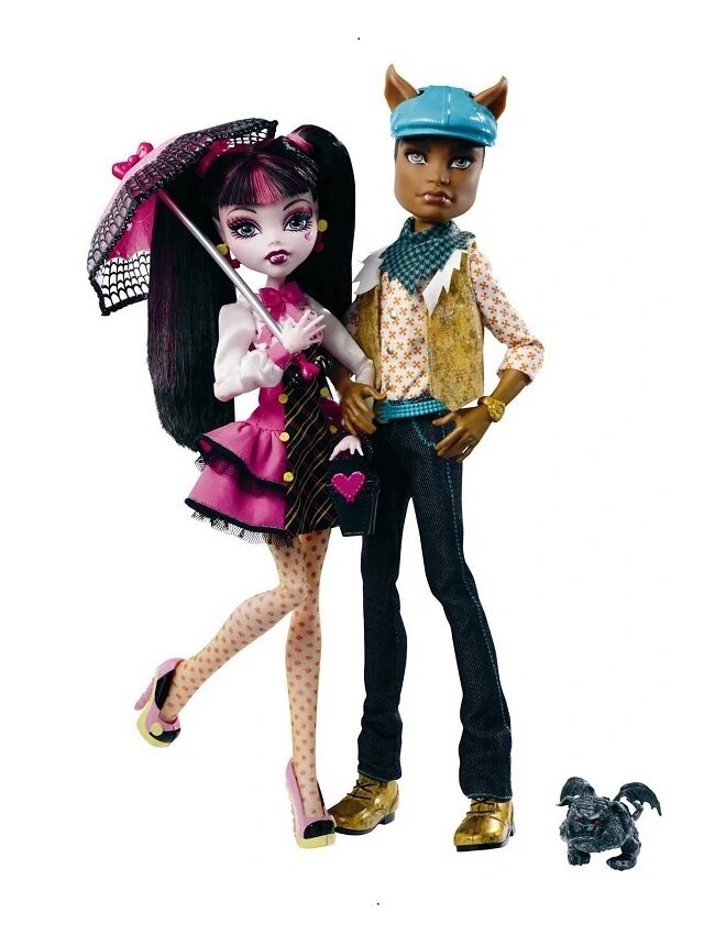 Набор кукол Монстер Хай Дракулаура и Клод Вульф базовый, Mattel