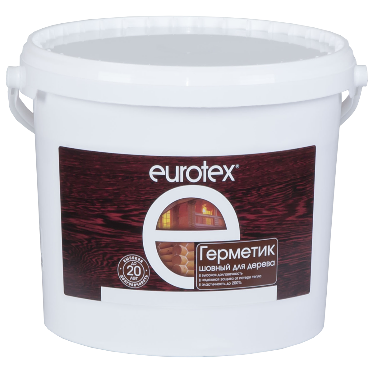 Герметик шовный для дерева EUROTEX (белый / 6кг.)