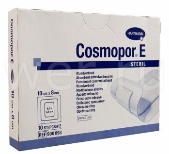 Hartmann Cosmopor Е повязка самоклеящаяся стерильная (10х8 см)