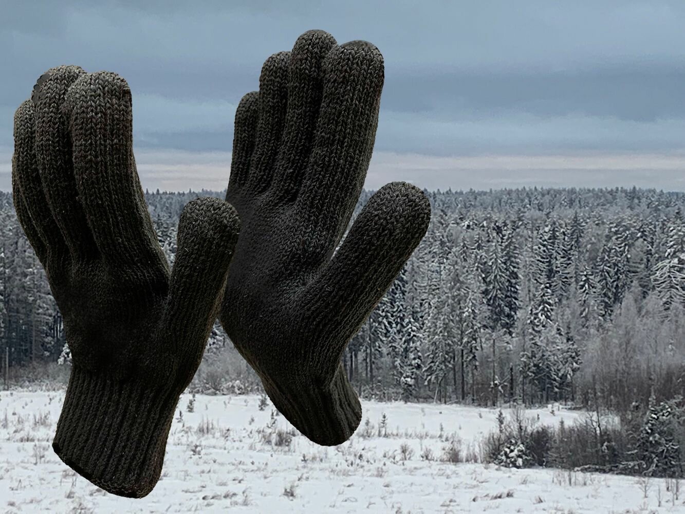 10 пар. Плотные трикотажные перчатки Master-Pro русская зима, плотность 10/10 - фотография № 4