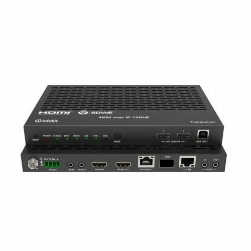 Повторитель Infobit Энкодер,Декодер HDMI 4K60 SDVoE AV over IP