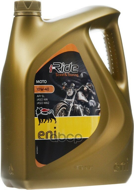 Eni I-Ride Moto 4t 10w-40 Sl 4л.Х6шт. Jaso Ma/M-2 Масло Моторное Полусинт. 154697 Eni арт. 154697